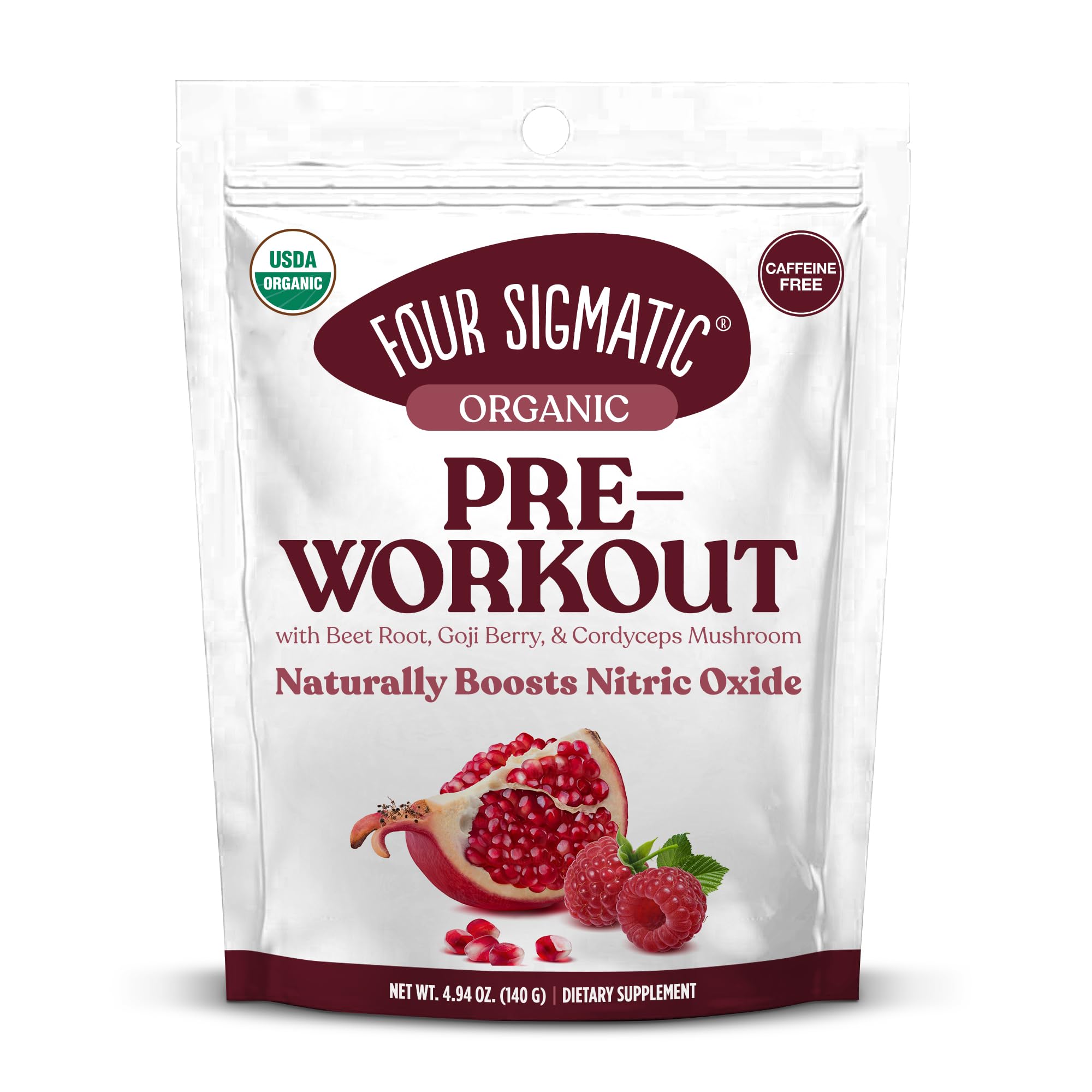 Four Sigmatic Organic Pre-Workout Powder — 4.9 oz