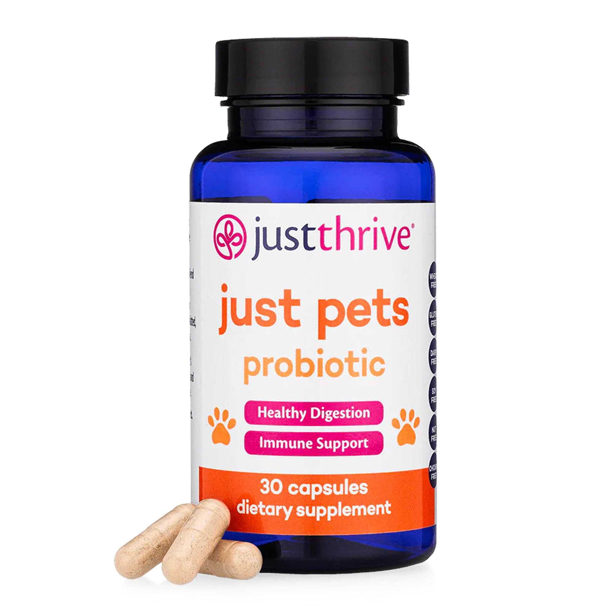 Just Thrive Pet Probiotic — 30 Capsules