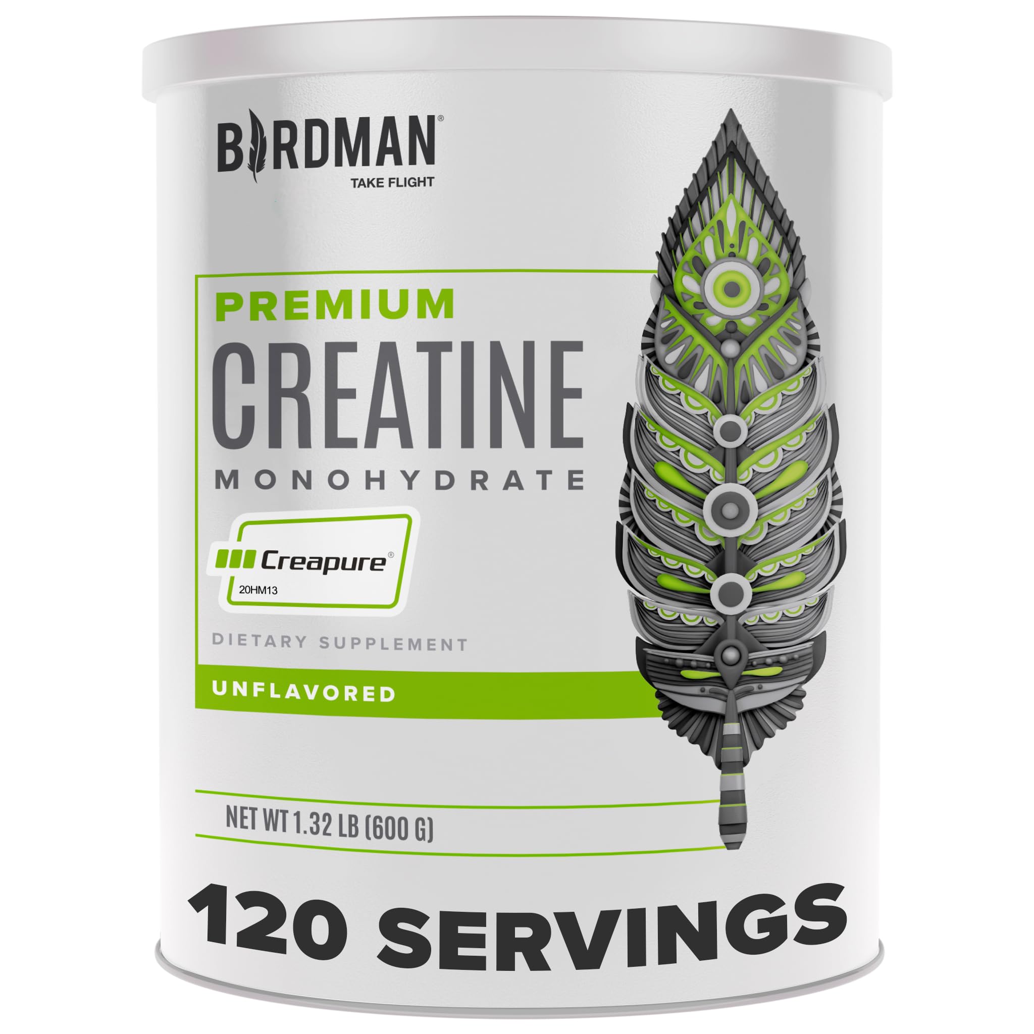BIRDMAN Creatine Monohydrate — Unflavored, 600g