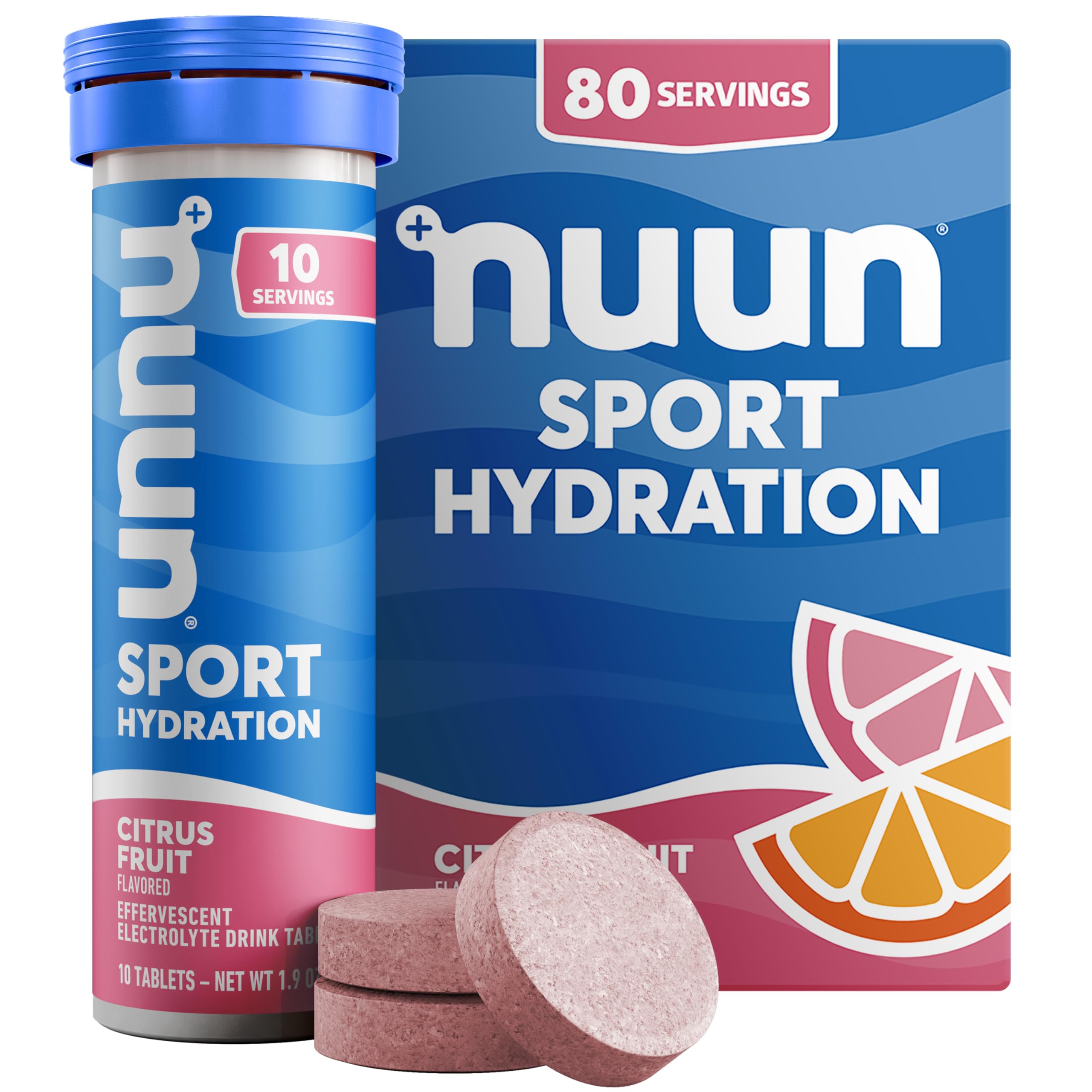 Nuun Sport Electrolyte Tablets — Citrus, 80 Servings