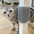 Wall-Mounted Cat Self-Grooming Corner Brush