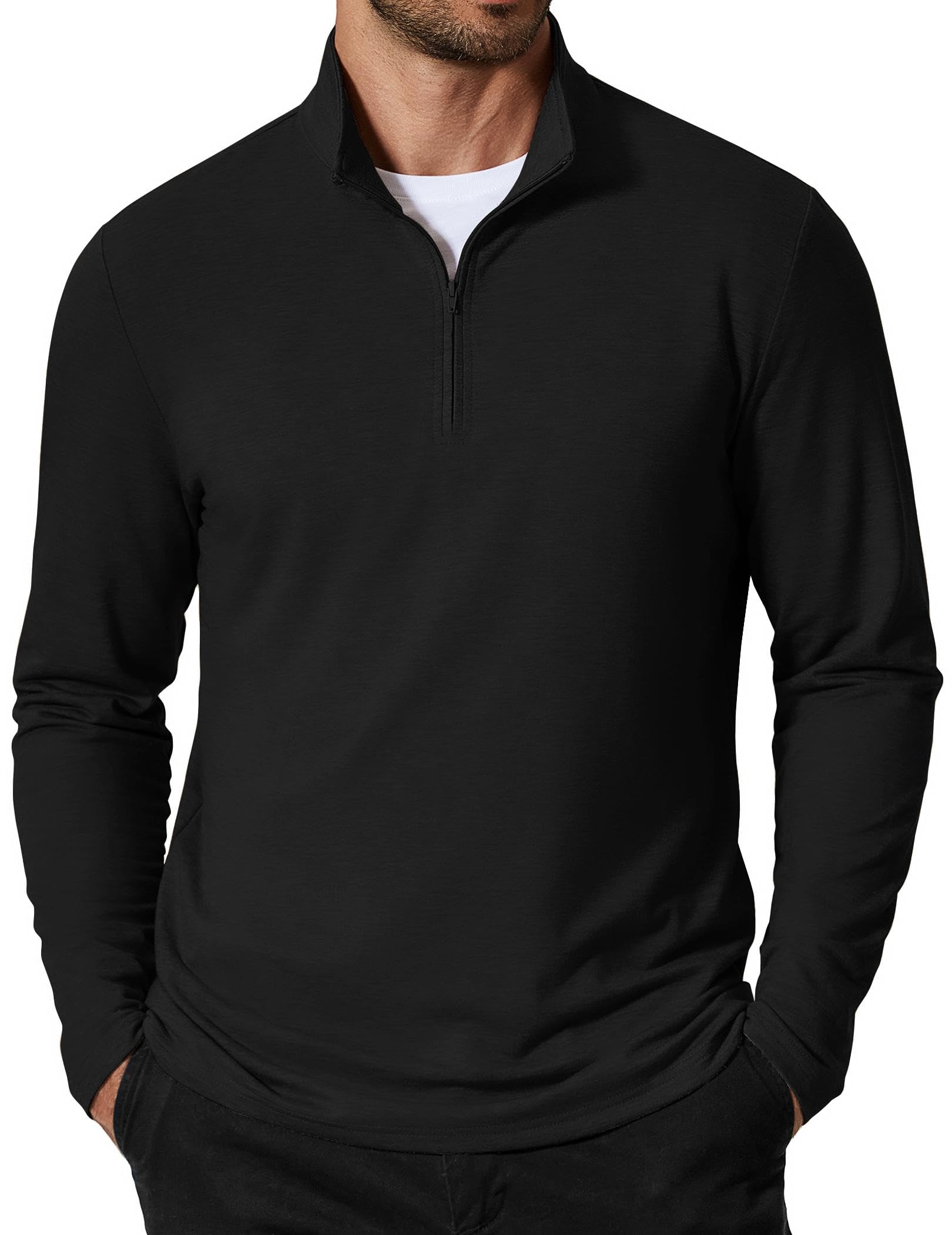 Men's quarter-zip golf pullover