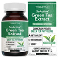SoActive Green Tea Extract - Clinically Proven Green Tea Phytosome - 200% Better Absorption & Effectiveness - Clinically Validated Dose - Supports Metabolism & Weight Management - 60 Capsules