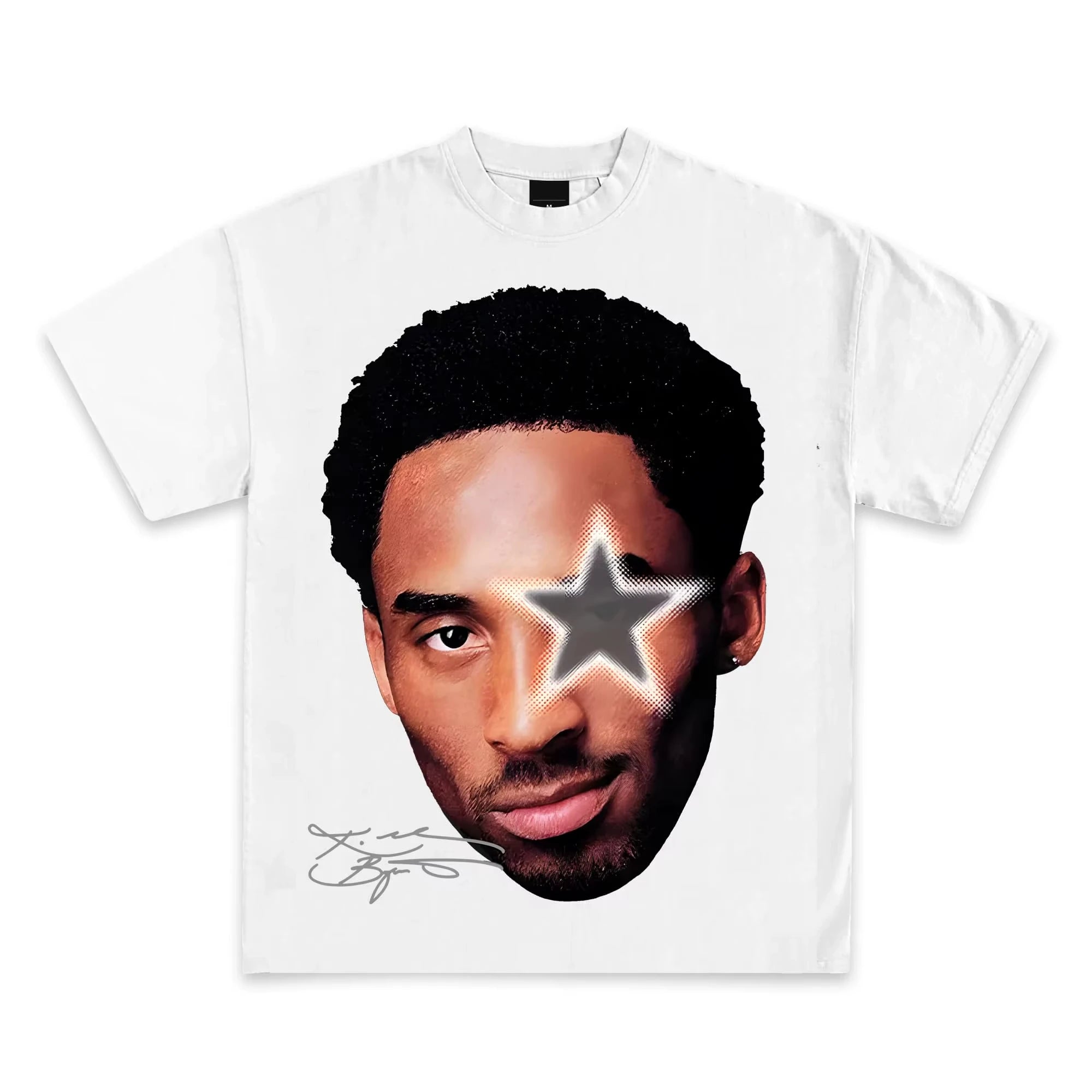 Pop culture vintage graphic tee with rap and Y2K streetwear print