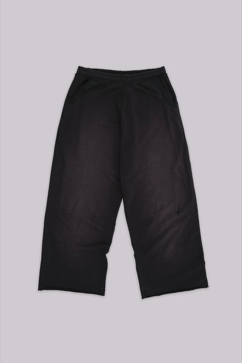 Black Baggy Wide-Leg Joggers — Oversized Streetwear Sweatpants