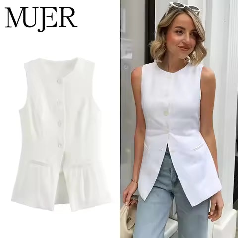 Women's Tailored Sleeveless Vest
