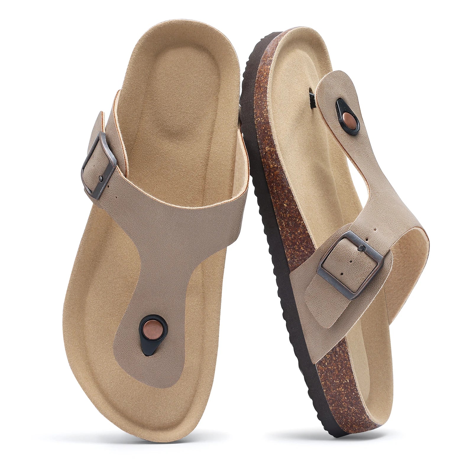Men's Suede Cork Slip-On Mules