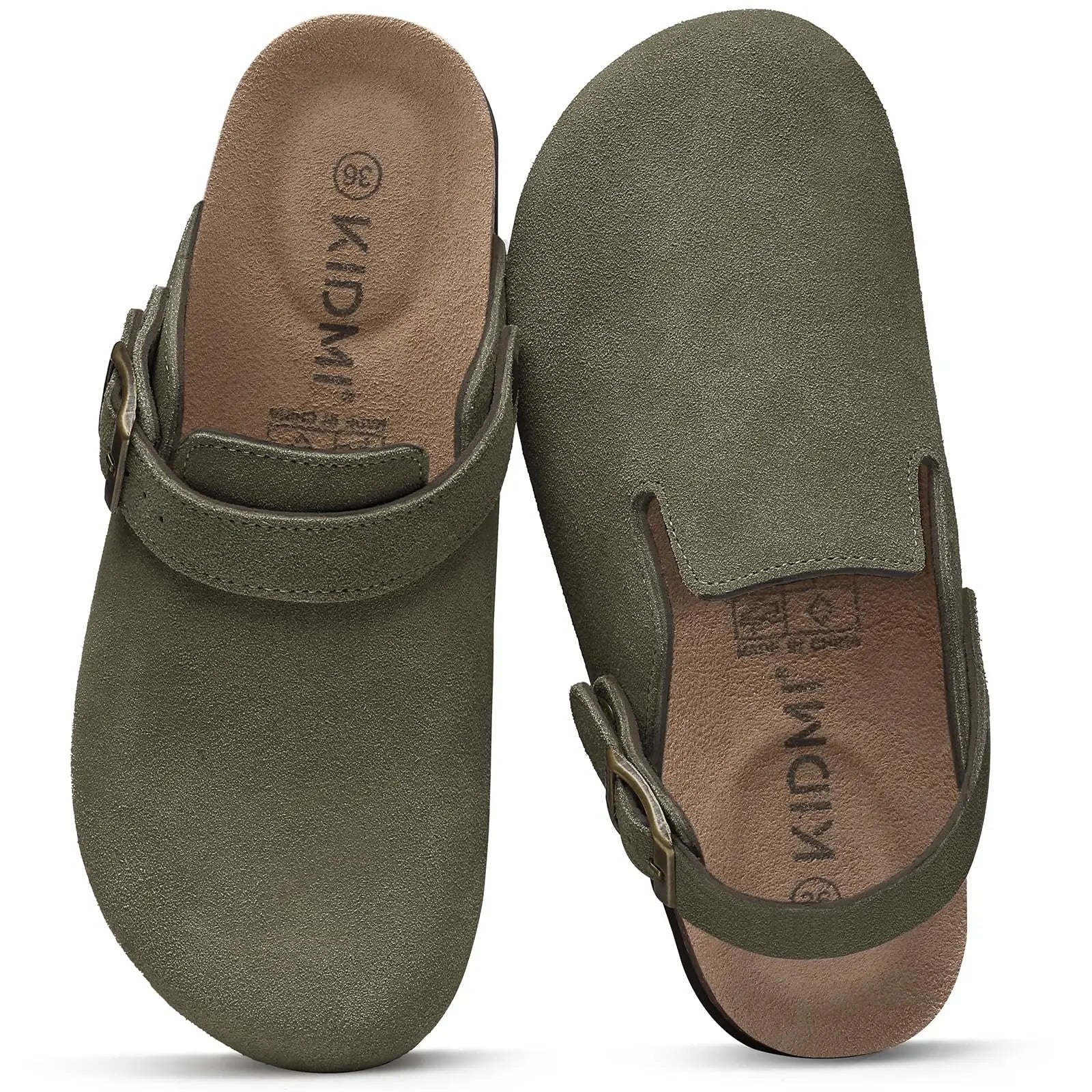 Men's Suede Cork Slip-On Mules