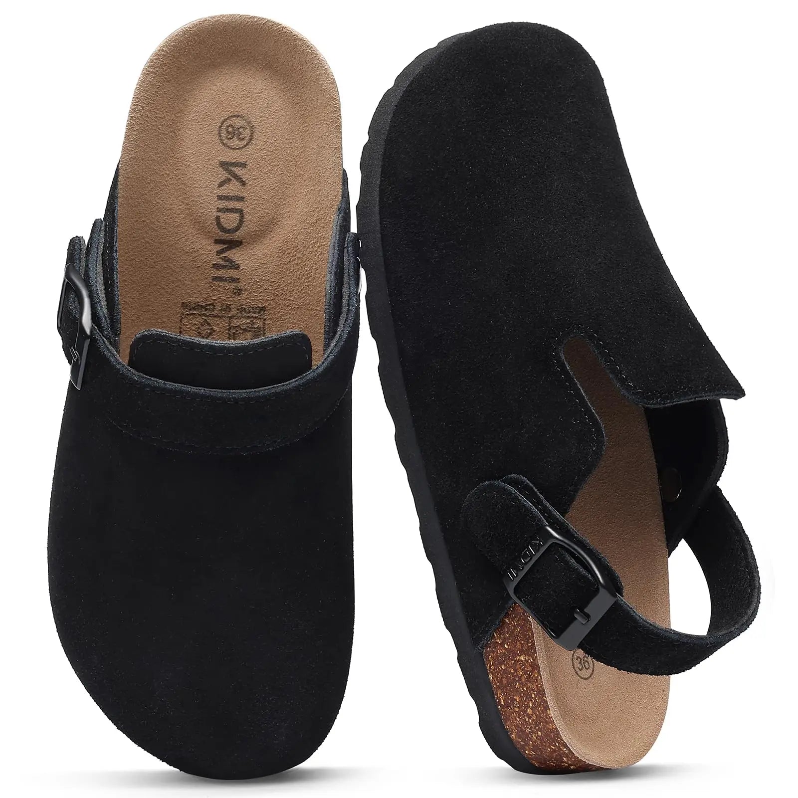 Men's Suede Cork Slip-On Mules