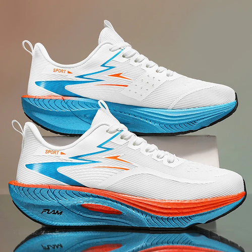 Lightweight air cushion athletic running sneakers with carbon board base
