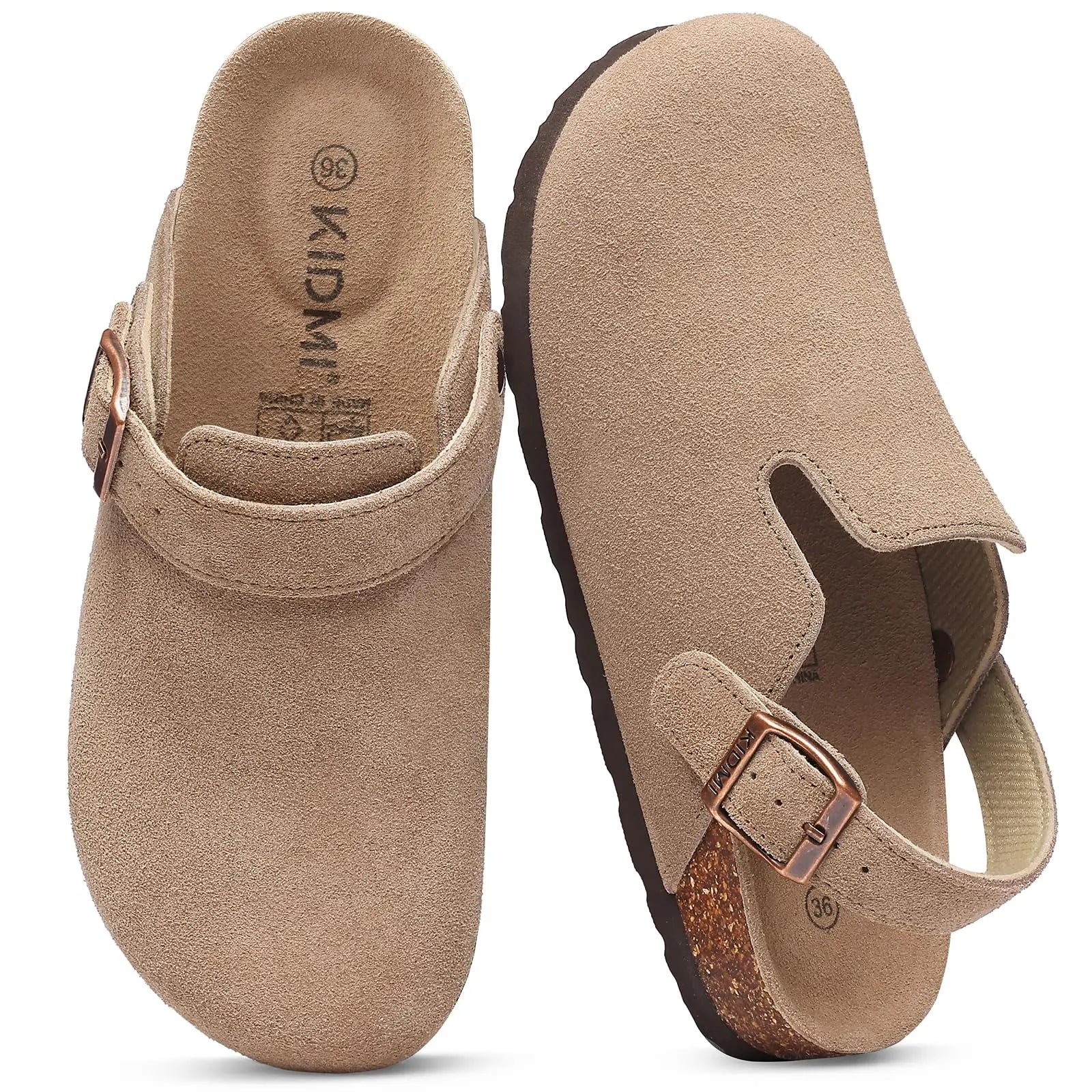 Men's Suede Cork Slip-On Mules