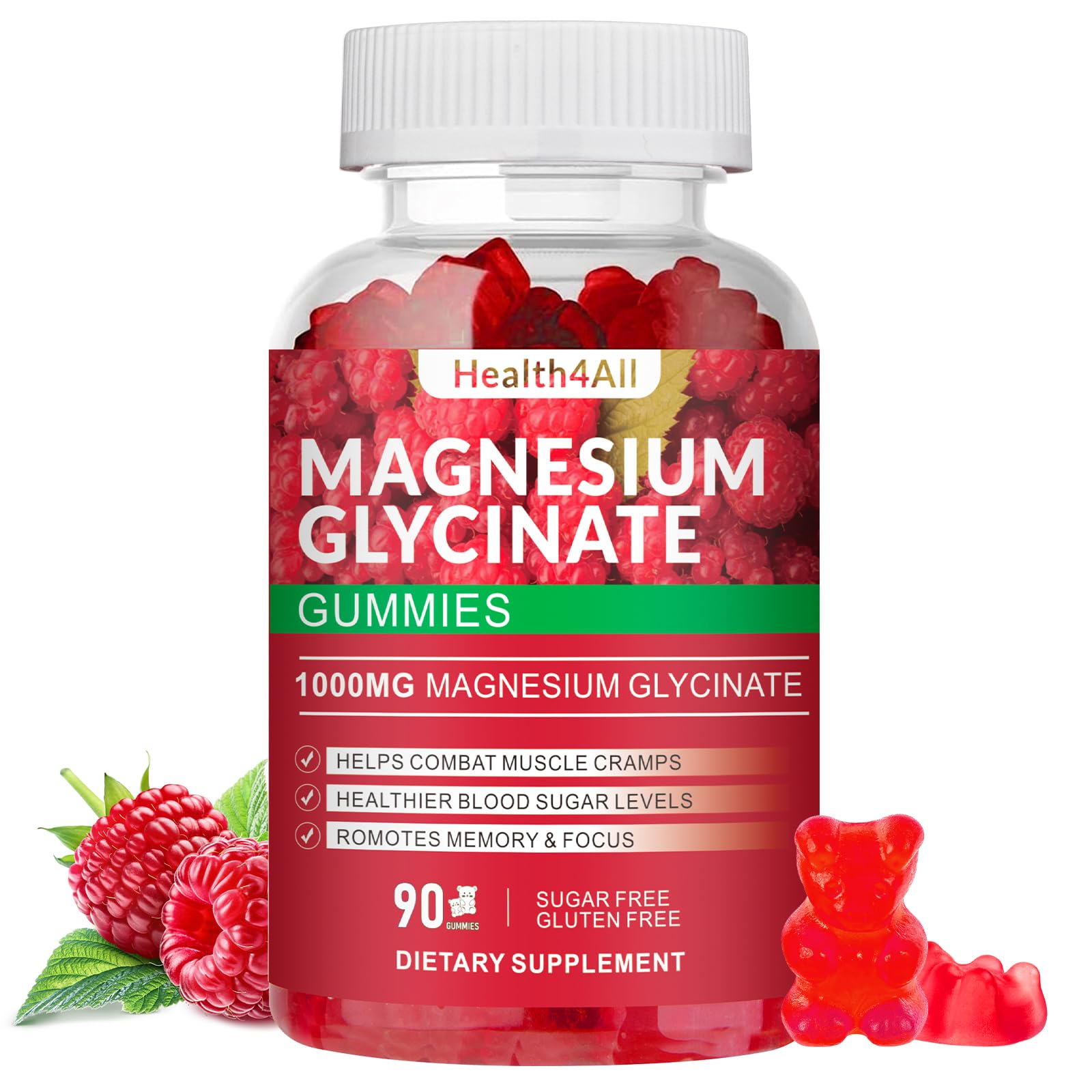 Magnesium Glycinate Gummies 1000mg — 90 ct