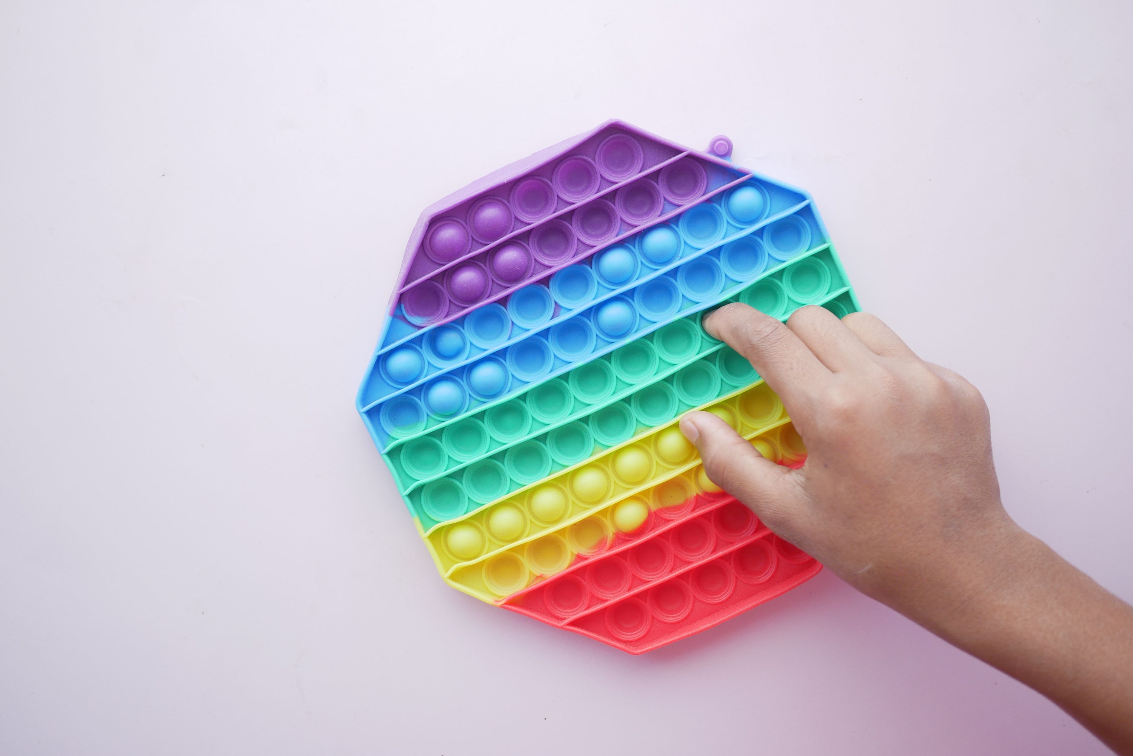 Rainbow Pop It fidget board