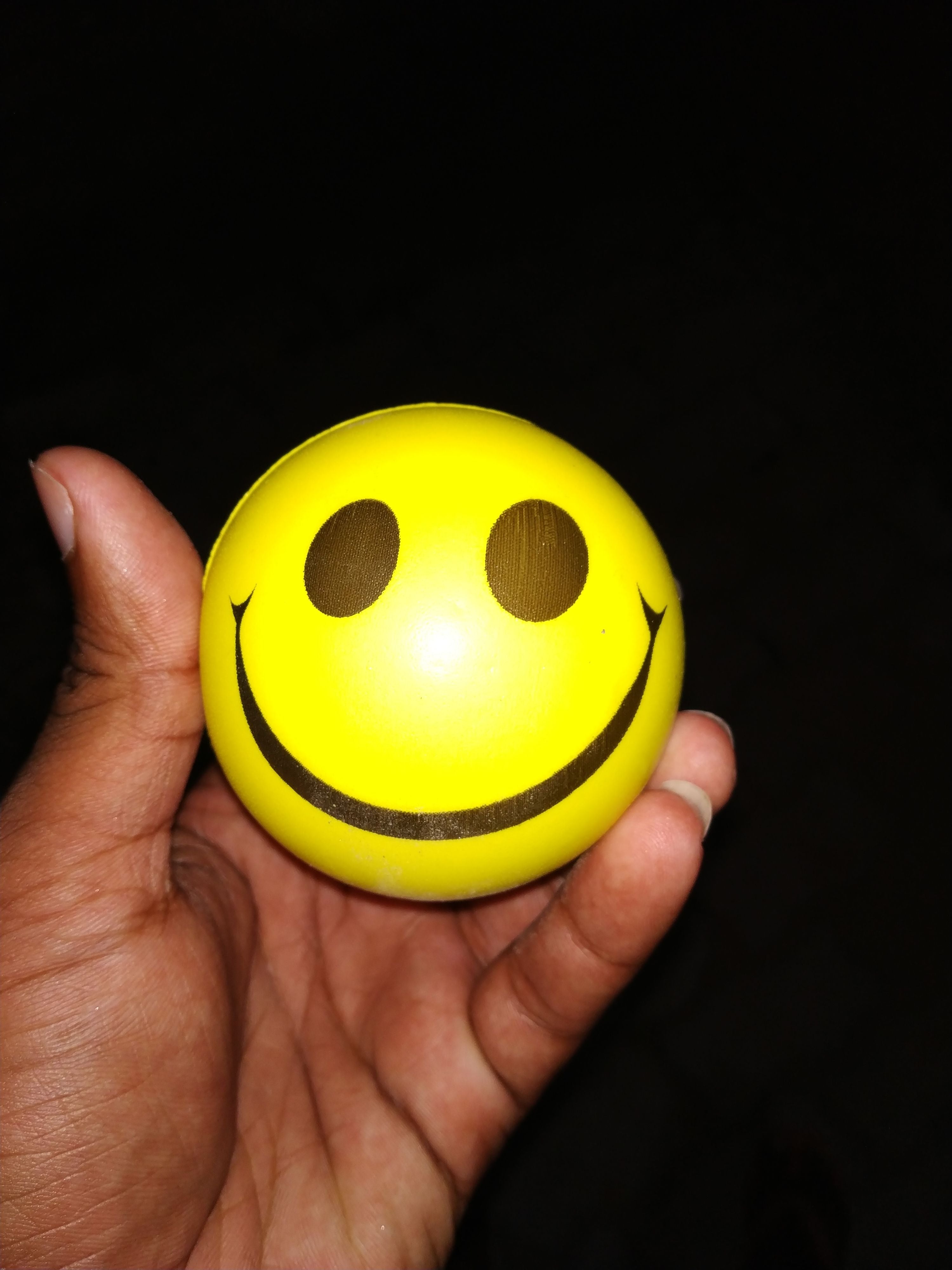 Yellow stress relief ball