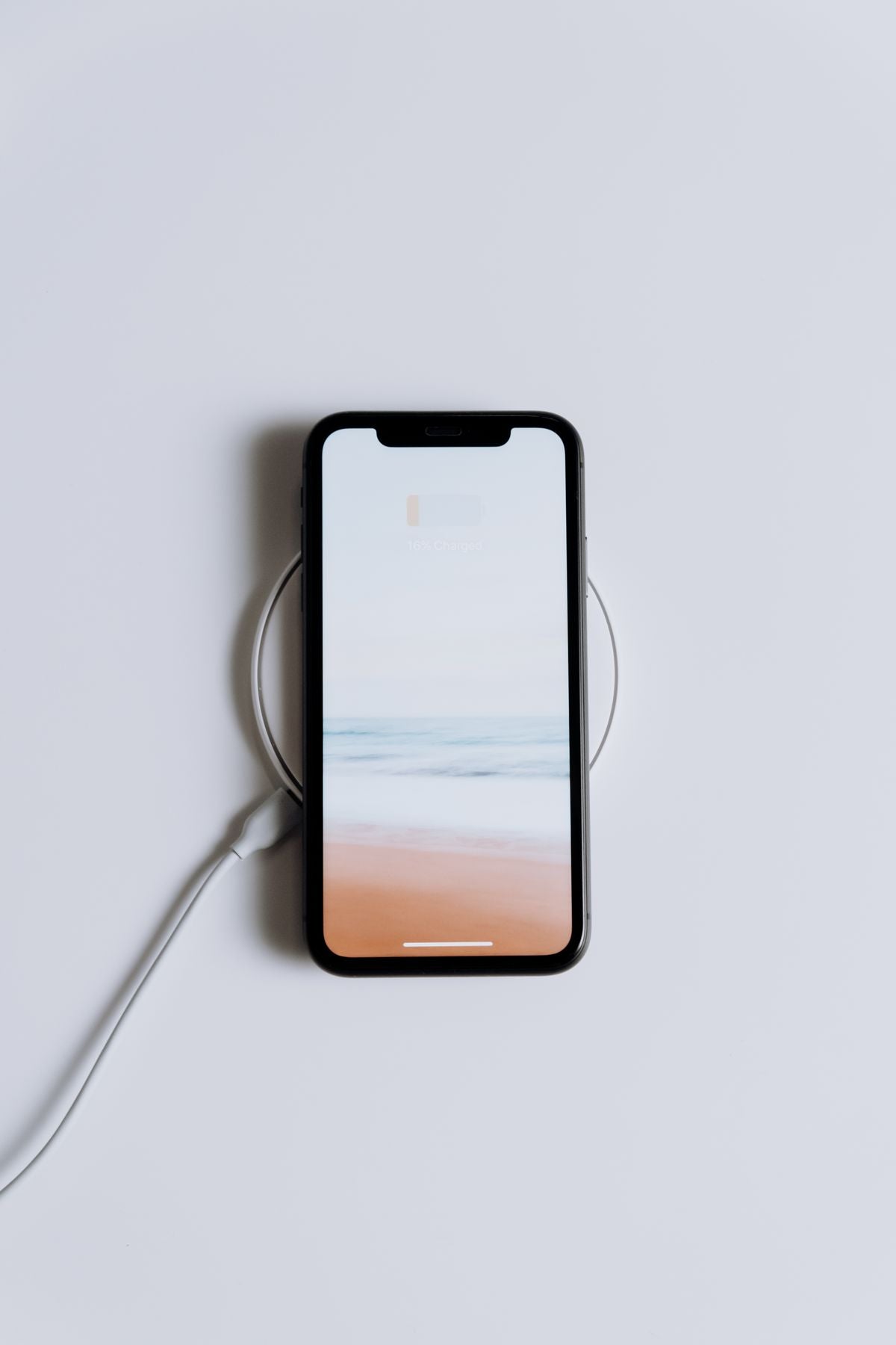 Wireless charging stand with phone