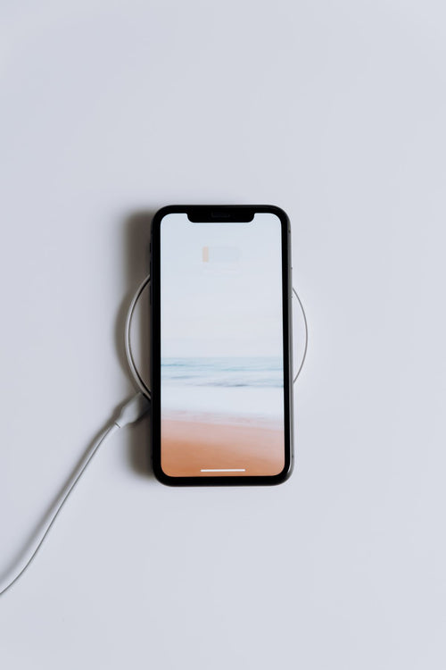 Wireless charging stand with phone