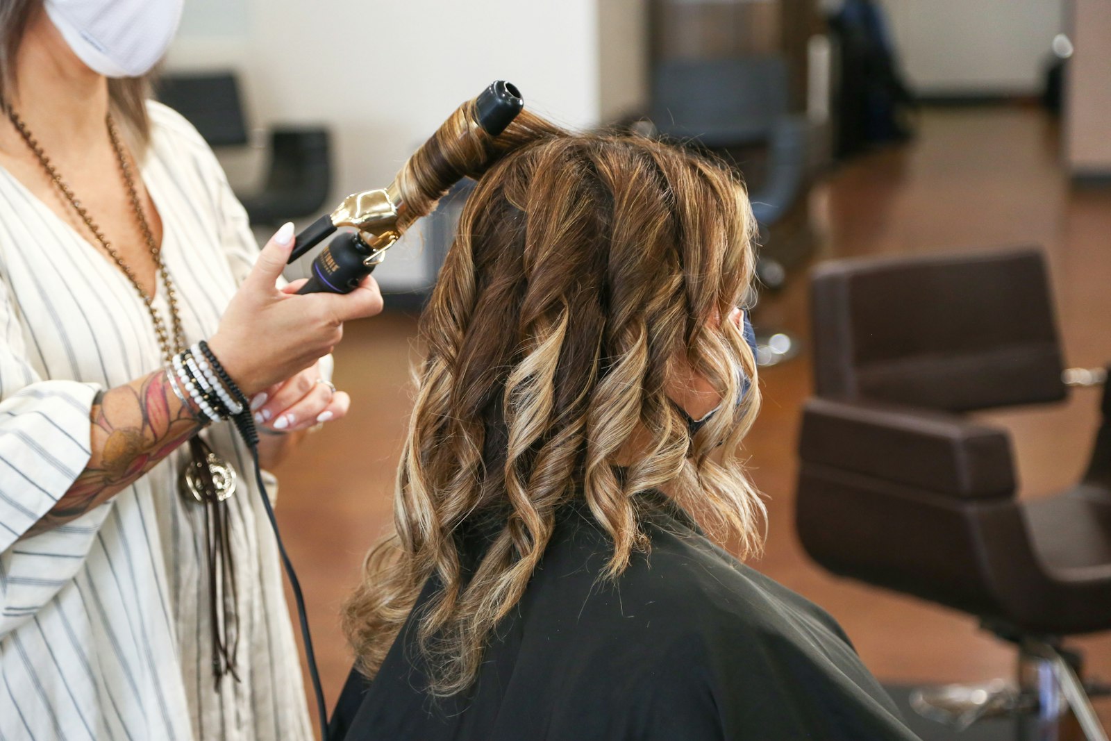 Heatless hair curling set
