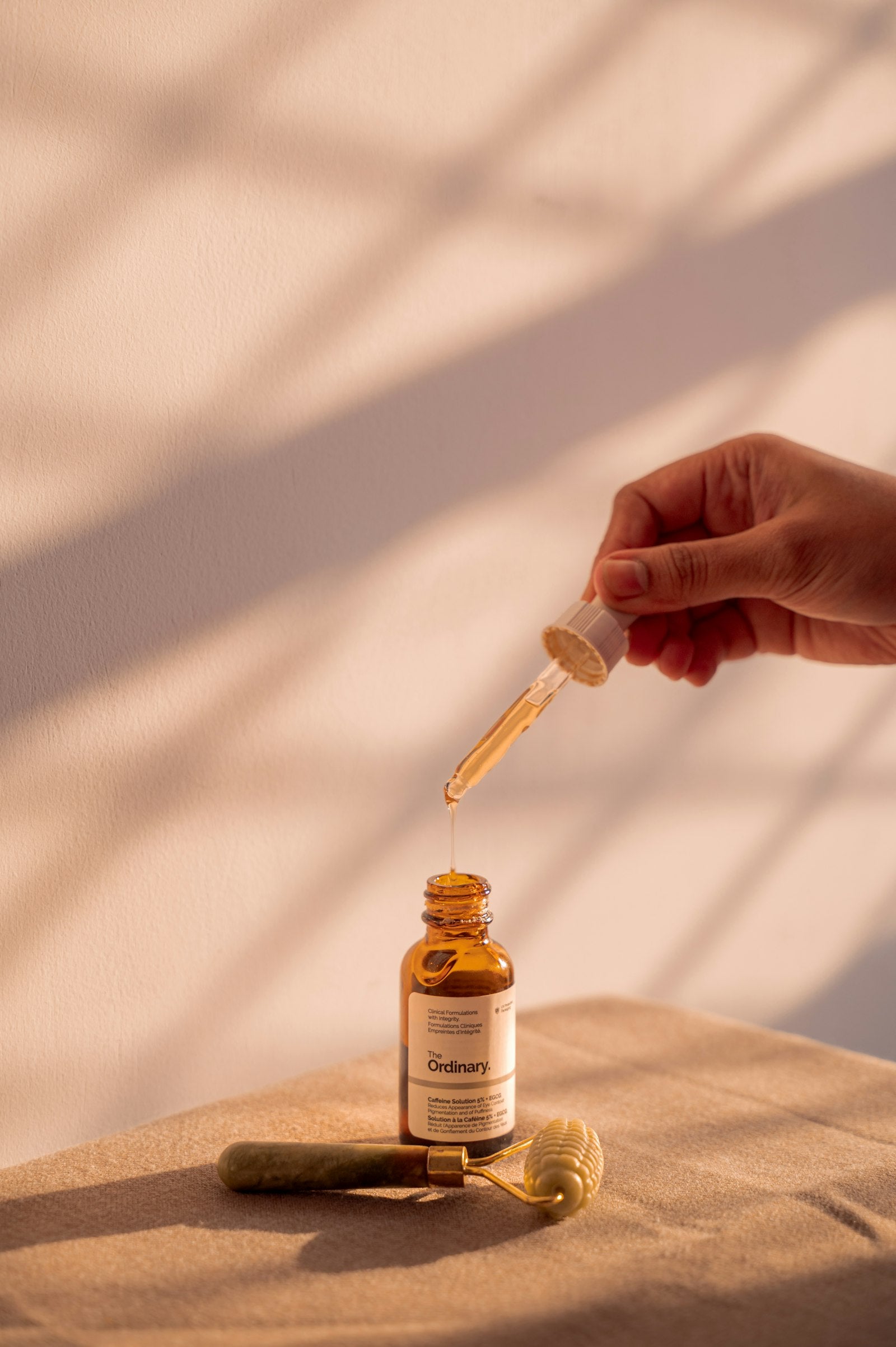 Skincare serum dropper bottle