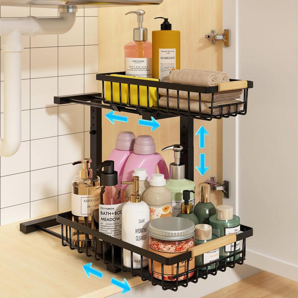 2-Tier Under-Sink Pull-Out Organizer